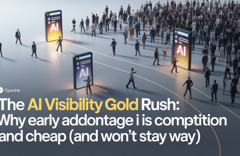 The AI Visibility Gold Rush: Why Early Adoption Is Cheap (and Won’t Stay That Way)